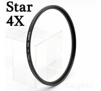 KnightX ND2 ND4 ND8 ND16 UV 49 52 55 58 62 67 72 77,filtre d'objectif couleur pour Canon EOS 1100D 700D 650D 600D,appareil photo hoya 18-55mm - Type Star 4X-62MM