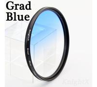 KnightX ND2 ND4 ND8 ND16 UV 49 52 55 58 62 67 72 77,filtre d'objectif couleur pour Canon EOS 1100D 700D 650D 600D,appareil photo hoya 18-55mm - Type Grad Blue-62MM