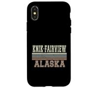 Knik-Fairview Alaska rétro Coque pour iPhone X/XS