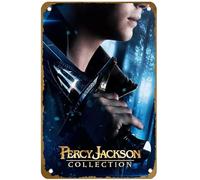 KNIOIL Affiche de film vintage en métal avec logo de la collection Percy Jackson pour famille, club, bar, café, chambre à coucher, décoration murale, cadeau, 20,3 x 30,5 cm
