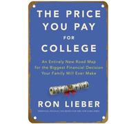 KNIOIL Affiche vintage en métal avec inscription « The Price You Pay for College : An Entirely New Road Map for the Biggest Financial Decision Your Family Will Ever Make » - Décoration murale - Cadeau