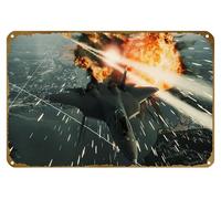 KNIOIL Affiche vintage en métal avec logo Ace Combat, Ace Combat: Assault Horizon - Décoration murale - Cadeau - 20,3 x 30,5 cm