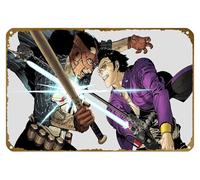 KNIOIL Affiche vintage en métal avec logo Bad Man, Travis Touchdown, No More Heroes: Travis Strikes Again - Décoration murale - Cadeau 20,3 x 30,5 cm