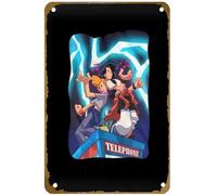 KNIOIL Affiche vintage en métal avec logo Bill and Ted Face the Music Lightning Phone Booth - Décoration murale - Cadeau - 20,3 x 30,5 cm
