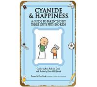 KNIOIL Affiche vintage en métal avec logo Cyanide & Happiness: A Guide to Parenting by Three Guys with No Kids - Décoration murale - Cadeau 20,3 x 30,5 cm
