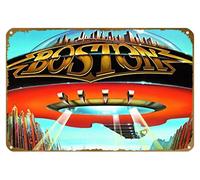 KNIOIL Affiche vintage en métal avec logo « Don't Look Back » de Boston Don't Look Back - Décoration murale - Cadeau - 20,3 x 30,5 cm