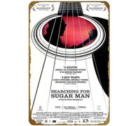 KNIOIL Affiche vintage en métal avec logo « Searching for Sugar Man » - Décoration murale - Cadeau - 20,3 x 30,5 cm