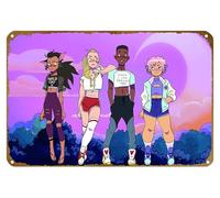 KNIOIL Affiche vintage en métal avec logo « She Ra And The Princesses Of Power » - Décoration murale - Cadeau - 20,3 x 30,5 cm
