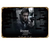 KNIOIL Affiche vintage en métal avec logo The Bourne Legacy Movies Jeremy Renner Jason Bourne - Décoration murale - Cadeau - 20,3 x 30,5 cm