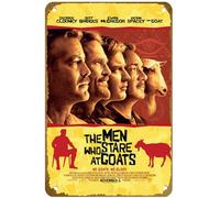 KNIOIL Affiche vintage en métal avec logo The Men Who Stare at Goats - Décoration murale - Cadeau - 20,3 x 30,5 cm