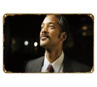 KNIOIL Affiche vintage en métal avec logo The Pursuit Of Happiness Will Smith - Décoration murale - Cadeau - 20,3 x 30,5 cm