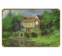 KNIOIL Affiche vintage en métal avec logo « When Marnie Was There », « When Marnie Was There », « Family Club », « When Marnie Was There » - Décoration murale - Cadeau - 20,3 x 30,5 cm