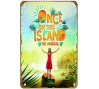 KNIOIL Affiche vintage en métal « Once On This Island The Musical New Tony Winner » - Décoration murale - Cadeau - 20,3 x 30,5 cm