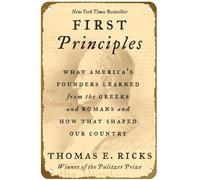 KNIOIL First Principles: What America's Founders Learned from the Greeks and Romans and How That Shaped Our Country Poster vintage en métal Décoration murale Cadeau 20,3 x 30,5 cm