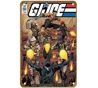 KNIOIL G.I. Joe Poster vintage en métal avec logo familial, club, bar, café, chambre à coucher, décoration murale, cadeau 20,3 x 30,5 cm