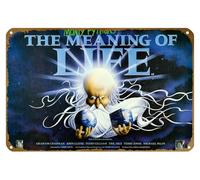 KNIOIL Monty Python's The Meaning of Life (#2 of 2) Affiche de film vintage en métal avec logo familial, club, bar, café, chambre à coucher, décoration murale, cadeau, 20,3 x 30,5 cm