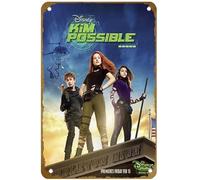 KNIOIL Poster vintage de film Kim Possible (2019) en métal avec logo familial, club, bar, café, chambre à coucher, décoration murale, cadeau, 20,3 x 30,5 cm