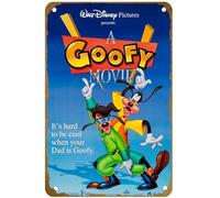 KNIOIL Poster vintage en métal avec logo « A Goofy Movie It's hard to be cool when your Dad is Goofy. » 1995 - Décoration murale - Cadeau idéal - 20,3 x 30,5 cm
