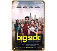 KNIOIL The Big Sick (#1 of 3) An awkward true story. Affiche de film vintage en métal avec logo pour famille, club, bar, café, chambre à coucher, décoration murale, cadeau, 20,3 x 30,5 cm