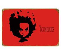 KNIOIL The Boondocks Affiche classique vintage en métal avec logo familial club bar café chambre art décoration murale cadeau 20,3 x 30,5 cm