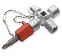 Knipex Clés universelles pour armoires de commande – pour systèmes de fermeture standard – 1 pièce