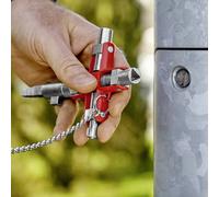 Knipex Clé universelle Construction 00 11 06 V01 – pour armoires et systèmes 96 mm