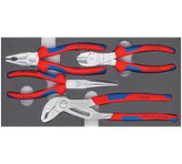 KNIPEX 00 20 01 V17 Jeu de pinces sur plateaux en mousse