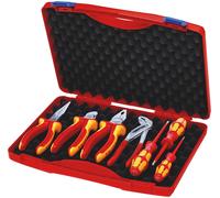 KNIPEX 00 21 15 Coffret d'outils « RED » Électro Set 2 7 outils