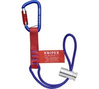 Knipex 00 50 13 T BK Boucles Knipex 00 50 13 T BK avec mousqueton en matériau fixé pour une protection contre les chutes doutils 186 mm Sangles de sécurité