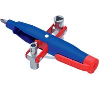 Knipex 001-107 Goupille pour armoire électrique plastique/zinc moulé sous pression, rouge/bleu