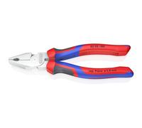 Knipex Pince universelle à forte démultiplication chromée, avec gaines bi-matière 180 mm 02 05 180