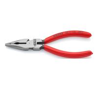 KNIPEX 08 21 145 Pince combinée pointue revêtue de plastique noir atramenté 145 mm
