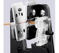 KNIPEX Pince à dénuder de précision avec couteaux de forme avec poignées multimatières 195 mm, 12 12 11