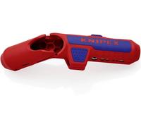 Knipex 16 95 02 SB ErgoStrip Dénudeur de câble adapté pour câbles ronds, câbles pour pièces humides, câbles de données, câbles