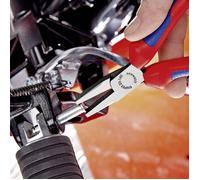 Knipex Pince à becs plats 20 06 160 – chromée, gaines bi-matière, certifiée VDE 160 mm