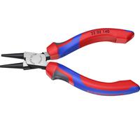 Knipex 22 02 140 pour latelier Pince à bouts ronds droite Acier magnétique Chrome-Vanadium 140 mm