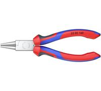 Knipex 22 05 160 pour latelier Pince à bouts ronds droite Acier magnétique Chrome-Vanadium 160 mm