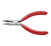 Knipex Pince demi-ronde avec tranchant (pince radio) noire atramentisée, gainées en plastique 125 mm 25 01 125