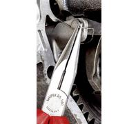 Knipex 25 01 160 pour l'électronique et la mécanique de précision Pince plate à becs ronds droite Acier électrique Vanadium 160 mm
