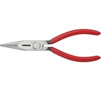 Knipex Pince 25 01 160 – demi-ronde droite pour électronique, acier au chrome-vanadium 160 mm