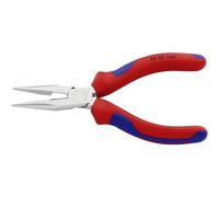 Knipex 25 05 140 pour l'électronique et la mécanique de précision Pince plate à becs ronds droite Acier électrique Vanadium 140 mm