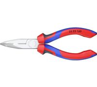 Knipex 25 25 160 pour lélectronique et la mécanique de précision Pince plate à becs ronds coudée à 40° Acier Chrome-Vanadium 160 mm