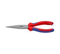 KNIPEX 26 15 200 Pince demi-ronde avec tranchant (pince bec de cigogne) avec poignées Confort chromée 200 mm