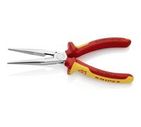 Knipex 26 16 200 VDE Pince plate à becs ronds droite Acier électrique Vanadium