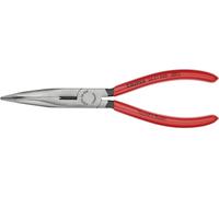 Knipex 26 21 200 pour lélectronique et la mécanique de précision Pince plate à becs ronds coudée à 40° Acier électrique Vanadium 200 mm