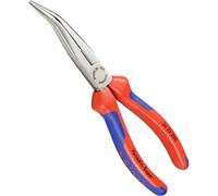 KNIPEX 26 22 200 Pince demi-ronde avec tranchant (pince bec de cigogne) avec poignées Confort atramentisée noire 200 mm