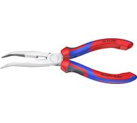 Knipex 26 25 200 pour l'électronique et la mécanique de précision Pince plate à becs ronds coudée à