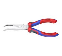 Knipex Pince demi-ronde avec tranchant (pince bec de cigogne) chromée, avec gaines bi-matière 200 mm 26 25 200