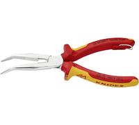 Knipex 26 26 200 T Pince plate à becs ronds coudée à 40° Acier Chrome-Vanadium 200 mm