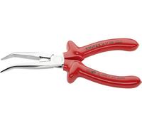 Knipex 26 27 200 VDE Pince plate à becs ronds coudée à 40° Acier électrique Vanadium 200 mm